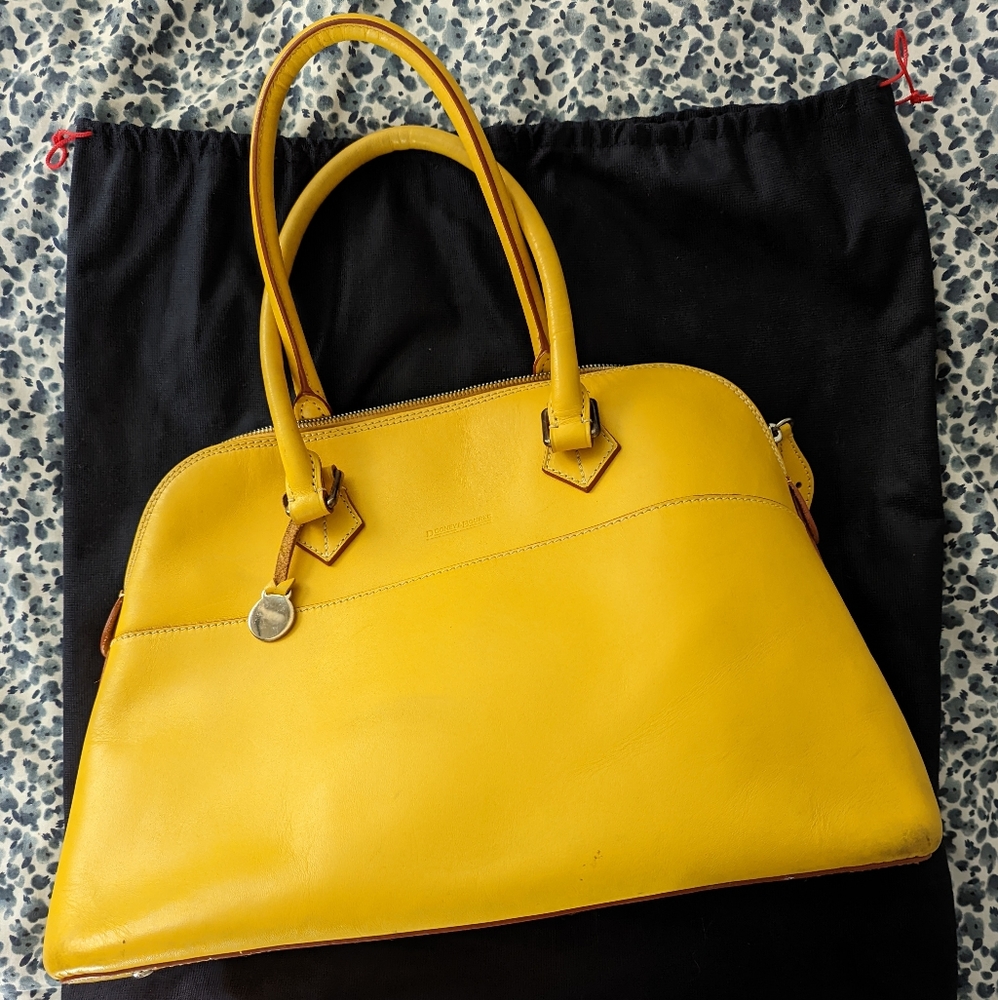 Yellow Dooney & Bourke tote